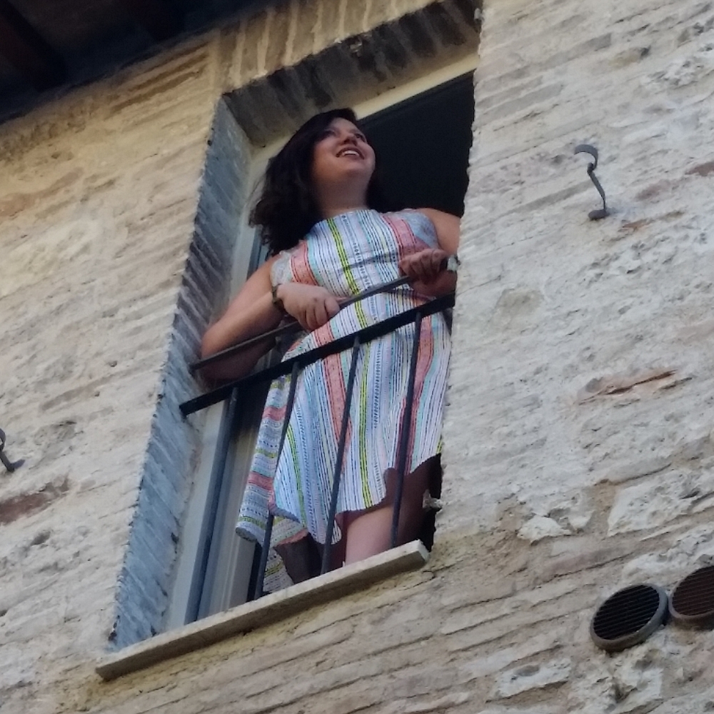 Sleeveless Striped Swing Dress in Coral and White - Picture 5 of 5
